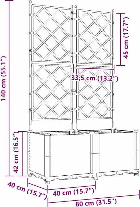 Produktbild vidaXL Outdoor-Pflanzgefäss