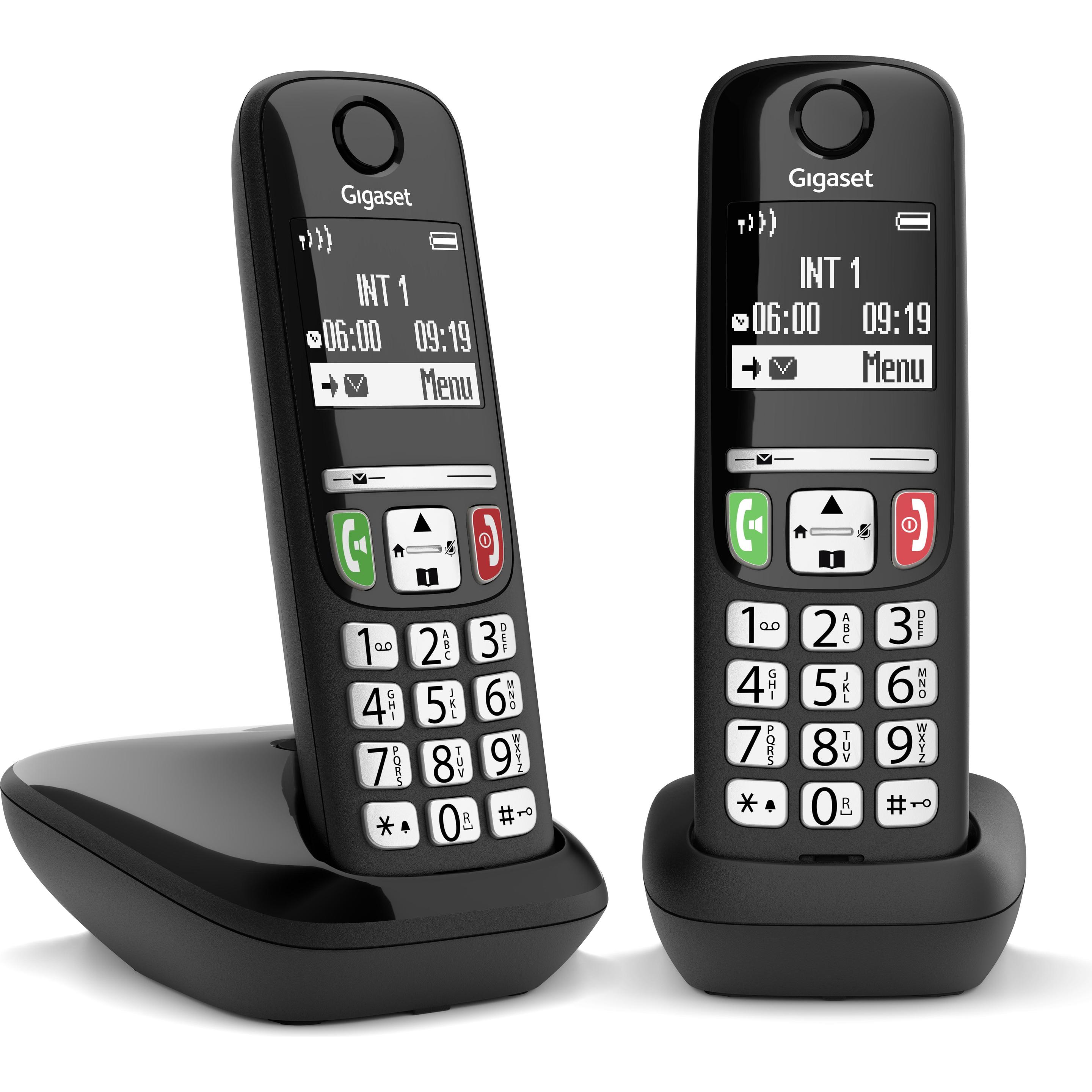 Gigaset E270 DUO, Telefon, Schwarz