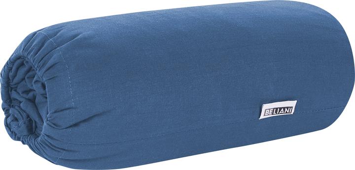 Produktbild Beliani Spannbettlaken Baumwolle marineblau 180 x 200 cm JANBU (180 x 200 cm)