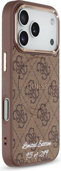 Produktbild Guess PU 4G MagSafe Strap Limited Edition of 299 Case für Apple iPhone 17 Pro - brown (Apple iPhone 17 Pro)