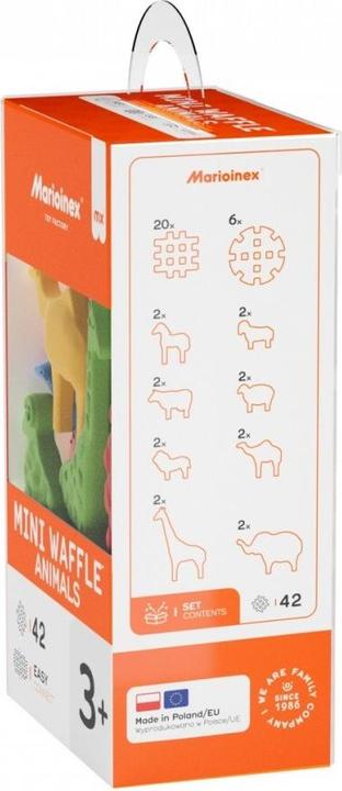 Actual product image Marioinex Mini Waffel 42 Stück Tiere