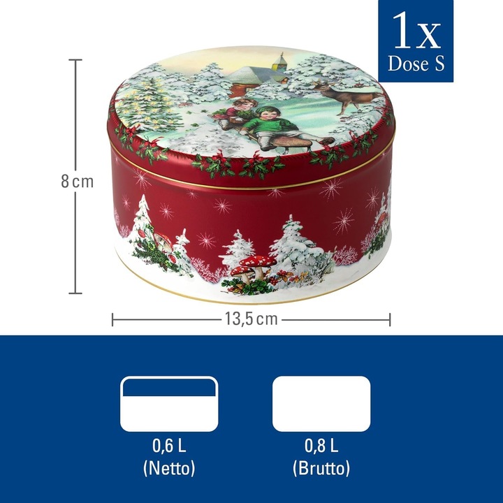 Actual product image Villeroy & Boch Winter collage biscuit tin set (1.80 l)