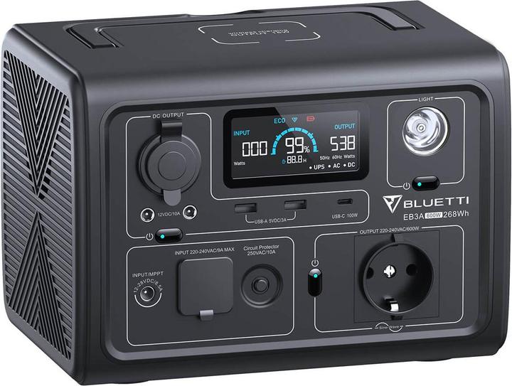 Immagine prodotto Bluetti EB3A (268 Wh, 4.60 kg)