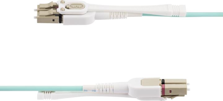 Produktbild StarTech com Câble Fibre Optique Multimode LC à LC (UPC) OM4 de 4m avec Languettes Push-Pull, 50/125 (CAT6, 4 m)