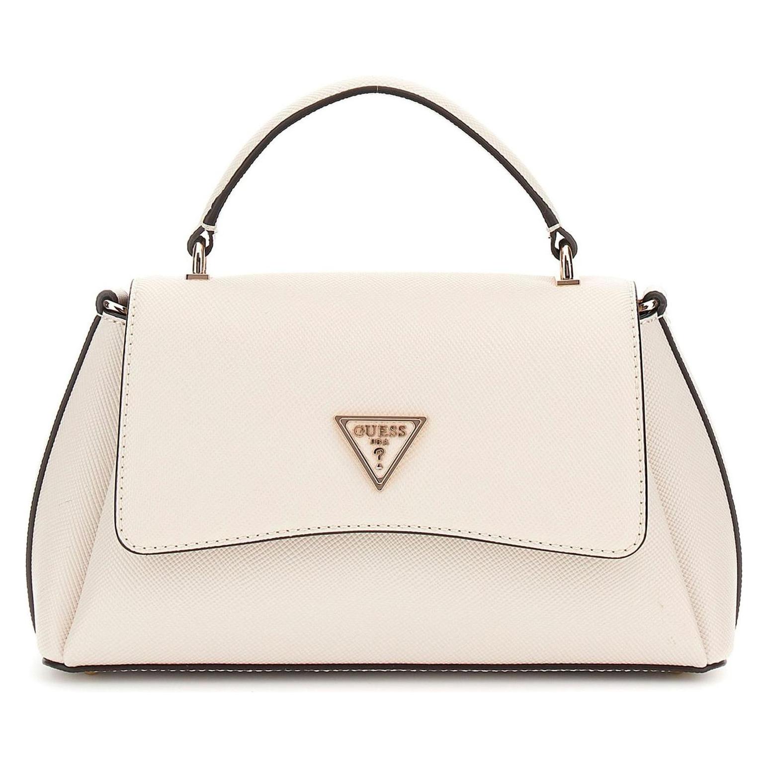 Guess, Damen, Handtasche, Eco Gloriana 2 Compartment Th Flap, Beige