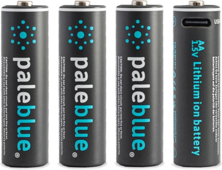 Pale Blue AA USB-C (4 Stk., AA, 1700 mAh)
