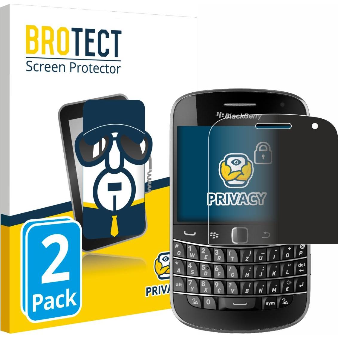 BROTECT Pellicola Privacy (2 pz., BlackBerry Bold Touch 9900), Pellicola protettiva smartphone, Trasparente