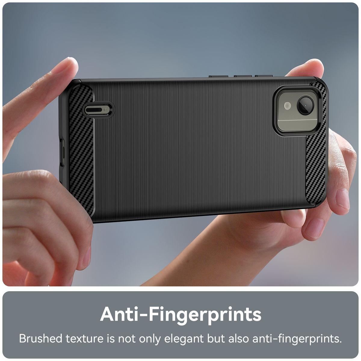 Thumbnail - König Design Hülle Handy Schutz für Nokia C110 Case Cover Bumper Etuis Carbon Backcover Neu (Nokia C110), Smartphone Hül...