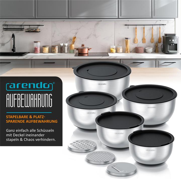 Produktbild Arendo Salatschüssel Set (26 cm, 5 l, 5 x)