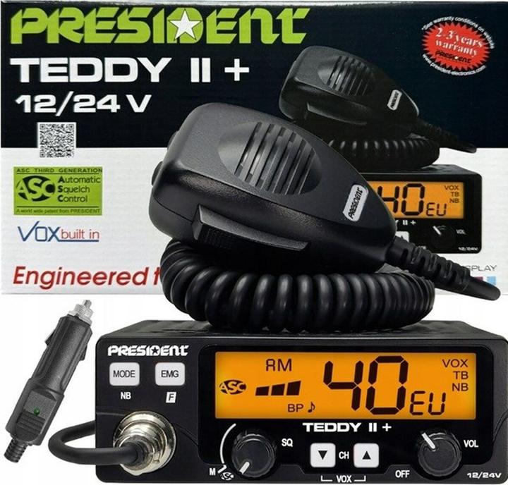 Actual product image President TEDDY II + TXPR376 CB radio