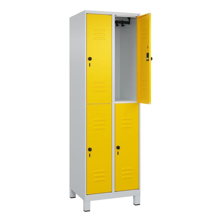 Actual product image C+P Classic Plus double wardrobe, compartment width 30 cm, with feet