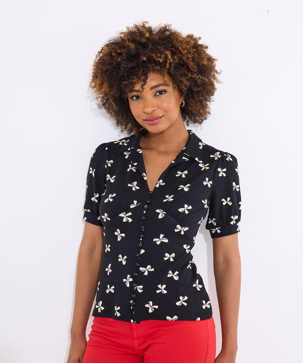 Immagine prodotto Joe Browns Bow Print Jersey Top (44)
