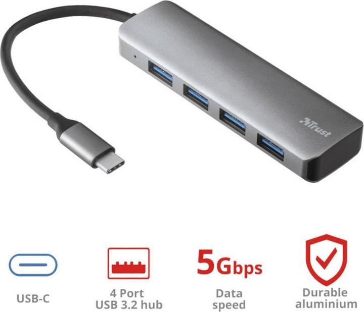Produktbild Trust Halyx (USB-C, 4 Ports)