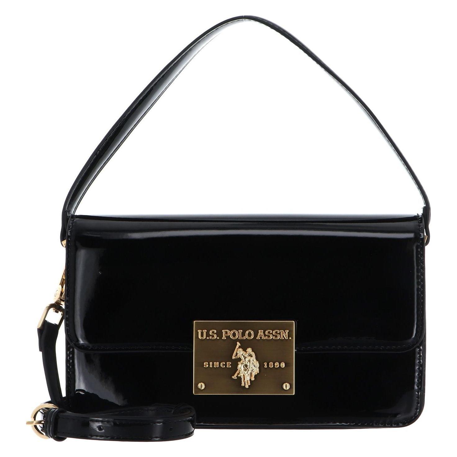 U.S. Polo, Damen, Handtasche, Winton Flap Handle Bag, Schwarz