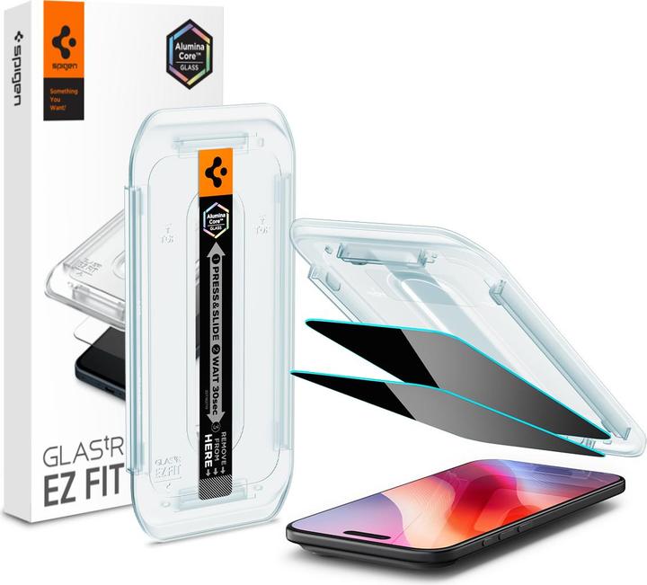 Produktbild Spigen Glas.tR EZ-FIT (2 pack) (2 Stk., Apple iPhone Air)