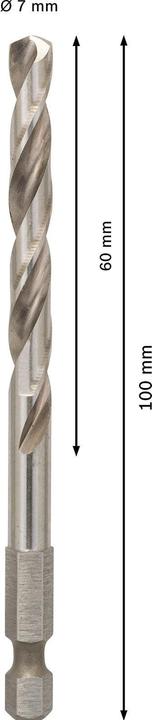 Produktbild Bosch Professional Zubehör PRO Pilot Drill Bit, Quick Change-System für Lochsägen HSS-G 6,35 x 100 mm (7.15 mm)