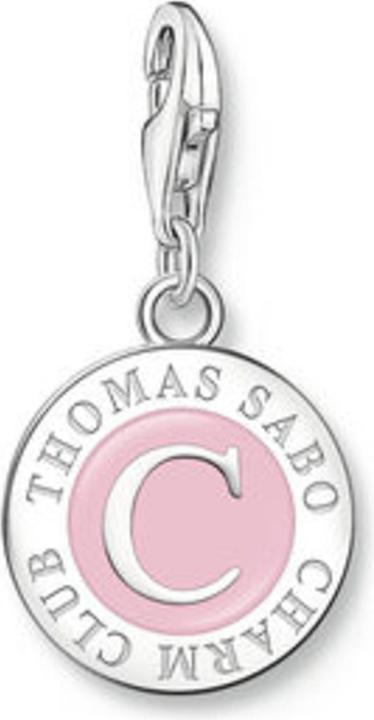 Immagine prodotto Thomas Sabo Membro Charm rosa Charmista Coin argento (Smalto, Argento 925)