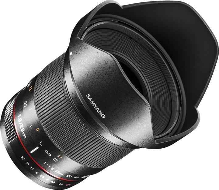 Immagine prodotto Samyang 20mm f/1.8 ED AS UMC Canon EF (Canon EF, Full-frame)