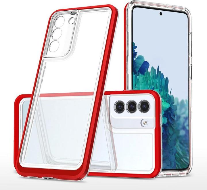 Produktbild Hurtel Clear 3in1 case for Samsung Galaxy S22 + (S22 Plus) frame gel cover red (Samsung Galaxy S22+)