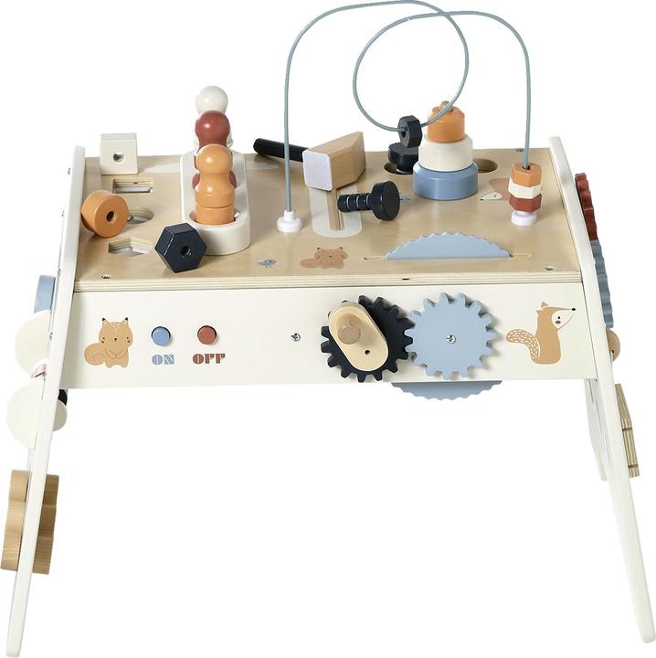 Vertbaudet Mitwachsende Baby Activity-Werkbank aus Holz FSC®