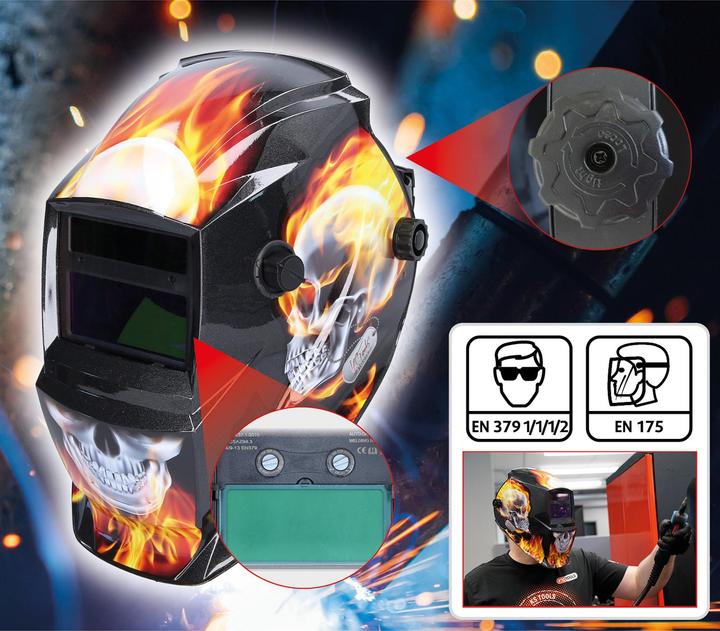 Image du produit KS Tools casque de soudeur automatique, Flame Design ( 310.0155 )