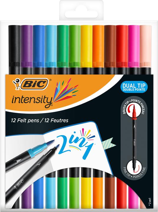 Produktbild Bic Fasermalstift Dual Tip (Mehrfarbig, 12 x)