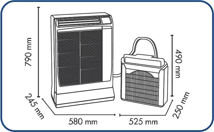 Produktbild Argo Ulisse 13 DCI Eco WiFi (40 m², 13500 BTU/h)