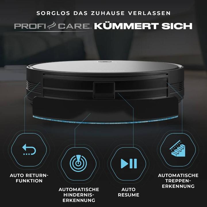 Produktbild Profi-Care PC-BSR 3108 Saug-und Wischroboter Schwarz Fernbedienbar (Saugwischroboter)