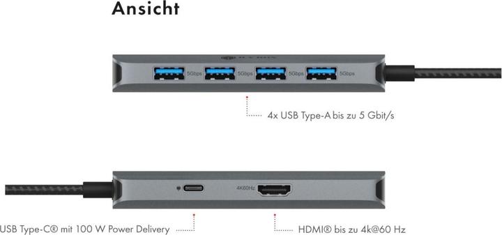 Produktbild Icy Box IB-DK4022a-CPD (USB-C, 6 Ports)