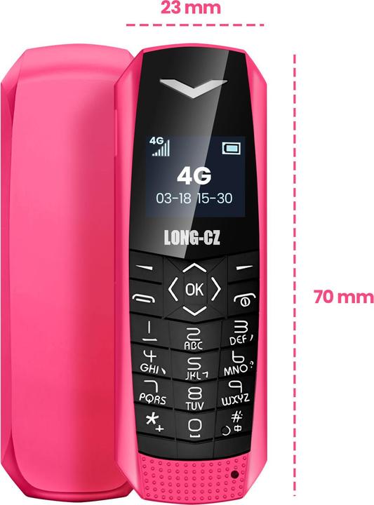 Produktbild Avizar Mini 4G-LTE-Handy ultrakompakt 5 Std. Akkulaufzeit