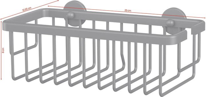 tesa ALUXX ZWART Douchemandje (25 x 12,5 x 9,5 cm)