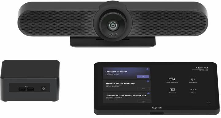 Produktbild Logitech Small Room+TAP+MeetUp+Intel NUC for MTR Teams