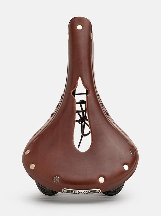 Actual product image Brooks Running BROOKS Bicycle Saddle Flyer Carved, Aged Brown