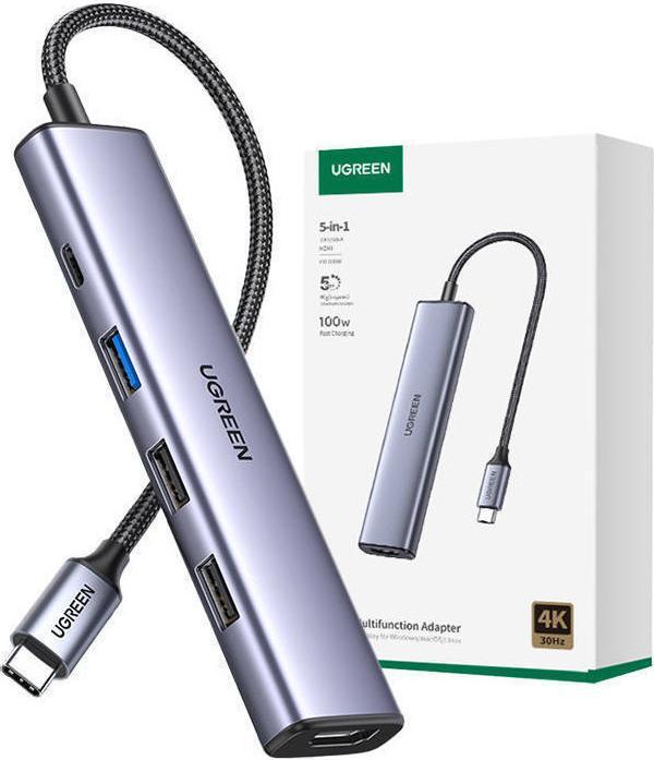 Immagine prodotto Ugreen Adapteris Hub CM478 (USB-C, 5 porte)