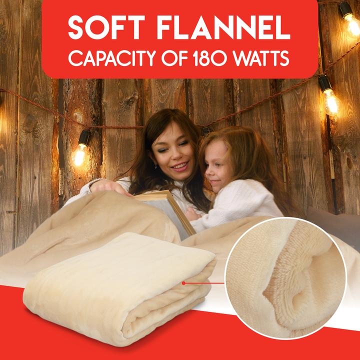 Produktbild alpina Blanket heated ivory180w PES (180 x 130 cm)