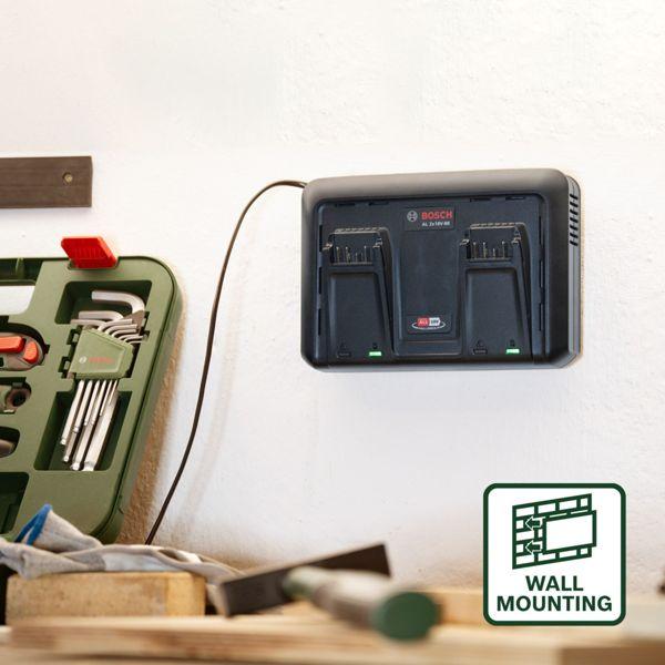 Produktbild Bosch Hausgeräte BOSCH Schnell-Lader AL 2x18V-88, 1600A03607 (14.4 V)