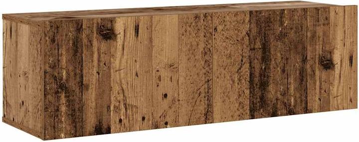 Produktbild vidaXL TV-Wandschränke 3 Stk. Altholz-Optik Holzwerkstoff HiFi-Schrank (30 x 30 x 110 cm)