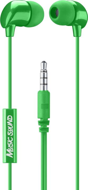 Image du produit Music Sound Cellularline Music & Sound Ecouteurs IN-EAR Vert (Filaire)