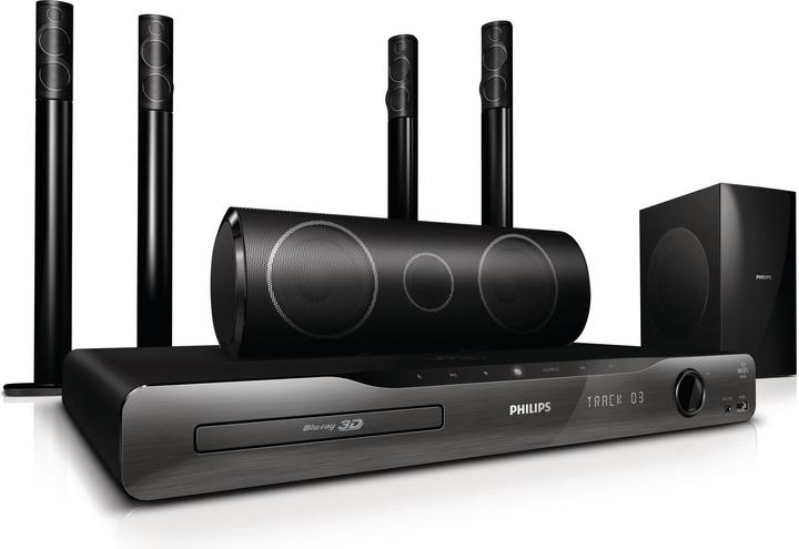 Produktbild Philips HTS5591, 5.1 Blu-ray Heimkinosystem, 3D, 1000W (104 W)