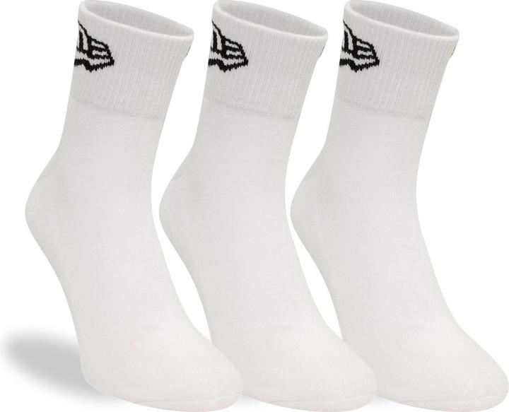 Immagine prodotto New Era Unisex Socken - FLAG ANKLE 3er Pack weiss - 39-42 (confezione da 3, 39 - 42)