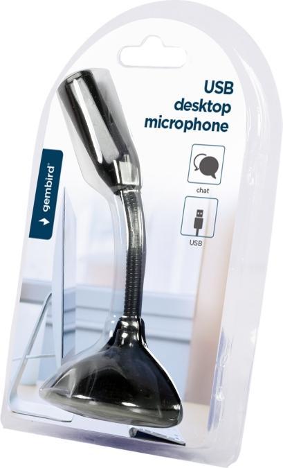 Produktbild Gembird USB Desktop-Mikrofon, schwarz