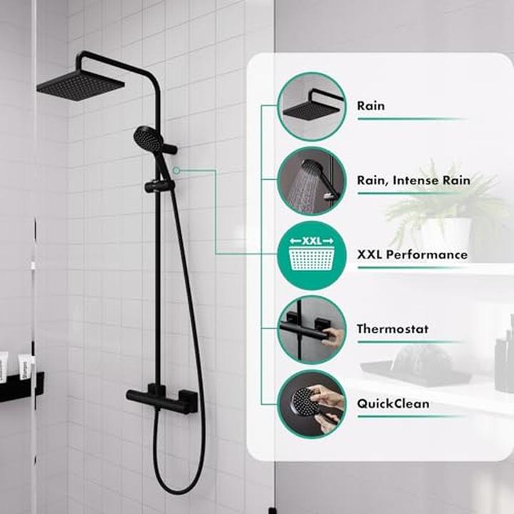 Produktbild hansgrohe Vernis Shape Duschsystem 230 1 Strahlart mit Thermostat