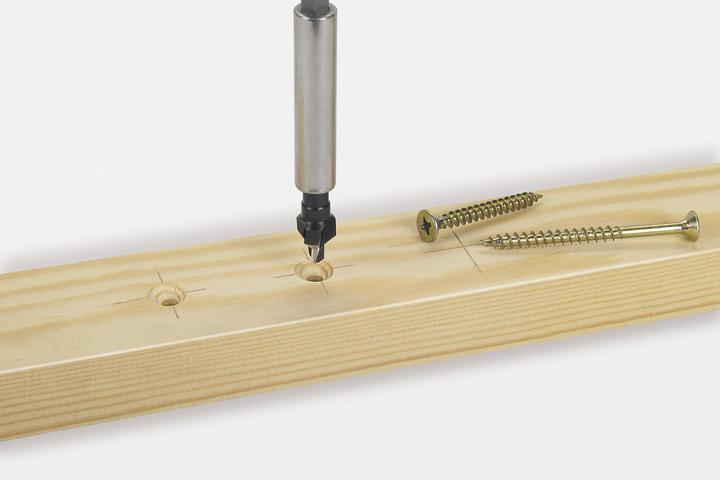 Produktbild wolfcraft 1 Bohrsenker WS, Schaft 6-kant, ø12mm