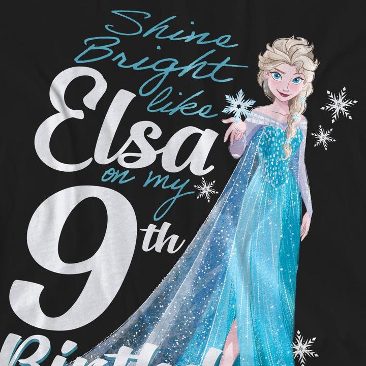Produktbild Disney Frozen Bright Like Elsa TShirt 9 Geburtstag (S)