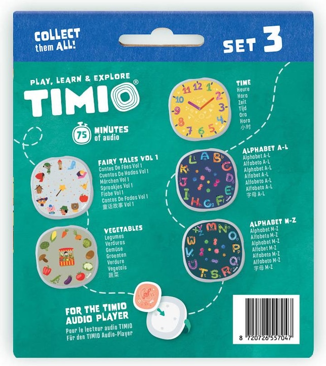Produktbild Timio Audio Disc Set 3 (Deutsch, Französisch, Italienisch, Portugiesisch, Spanisch, Niederländisch, Multilingual)