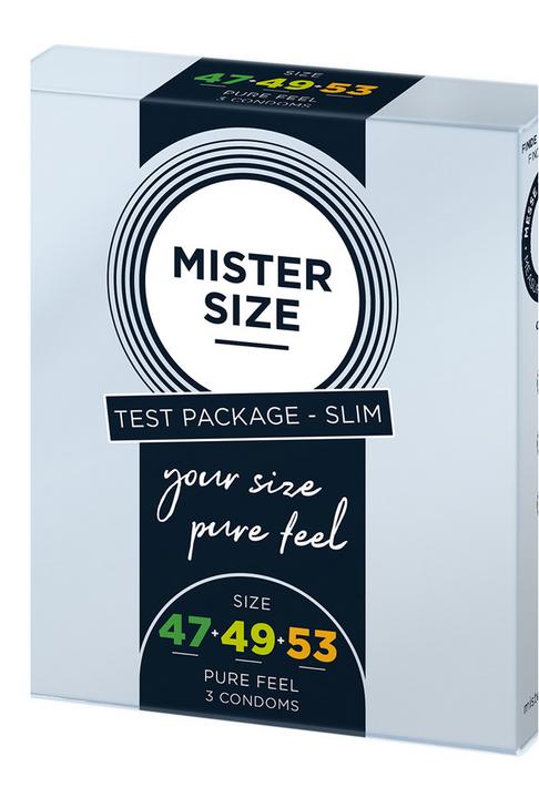 Productafbeelding Mister Size Pure Feel - 47, 49, 53 mm 3-pak - tester (3 Pcs.)