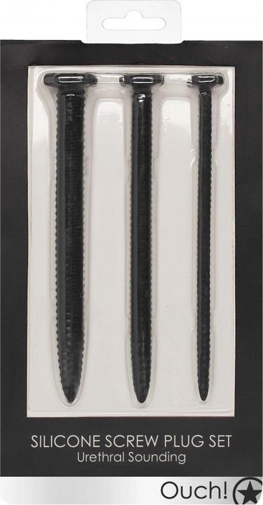 Produktbild Ouch! Silicone Screw Plug Set - Urethral Sounding
