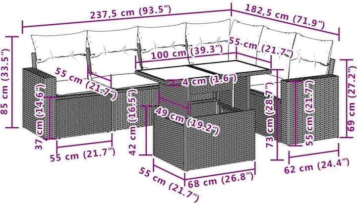Produktbild vidaXL Ryann