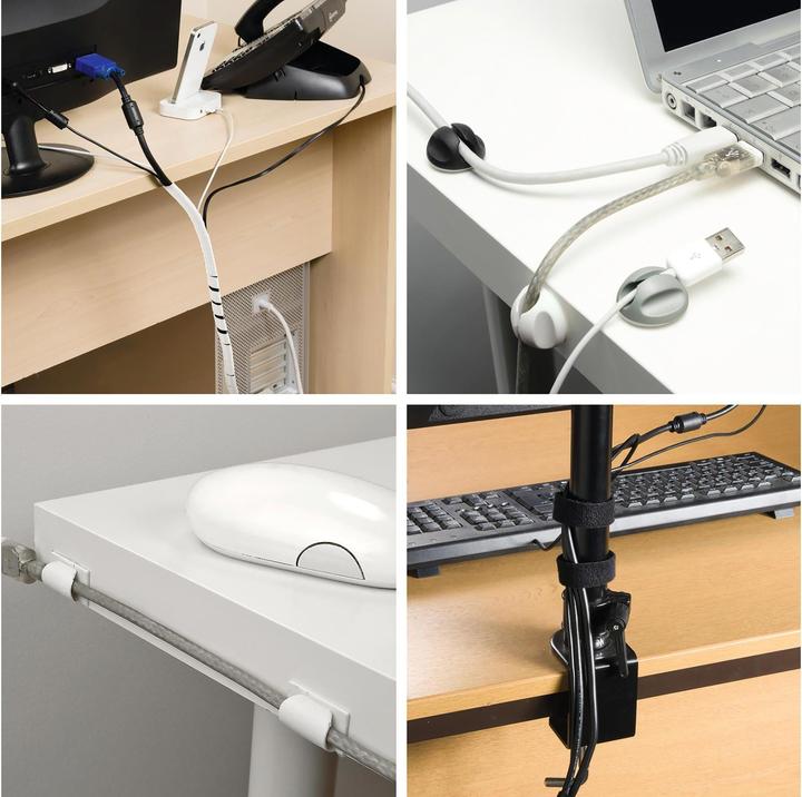 Produktbild Steffen Kabelmanagement Set D-Line Weiss (Kabelschlauch, 125 cm)