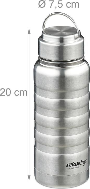 Produktbild Relaxdays Edelstahl-Trinkflasche (0.40 l)